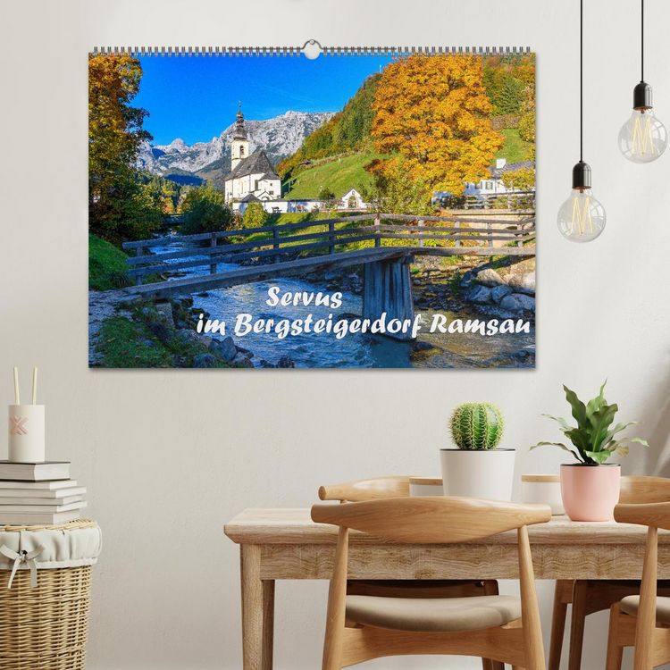 Produktbild: Servus im Bergsteigerdorf Ramsau (Wandkalender 2026 DIN A2 quer), CALVENDO Monatskalender