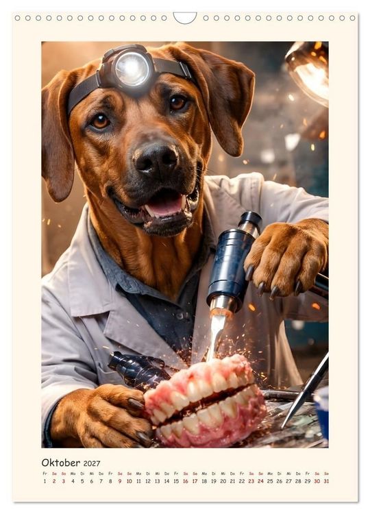 Produktbild: Rhodesian Ridgeback - Ein Hund mit vielen Talenten (Wandkalender 2027 DIN A3 hoch), CALVENDO Monatskalender