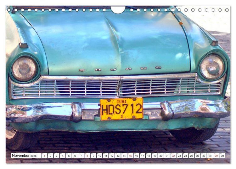 Produktbild: Ford Taunus P2 - 17M - Ein Klassiker aus K&ouml;ln in Kuba (Wandkalender 2026 DIN A4 quer), CALVENDO Monatskalender