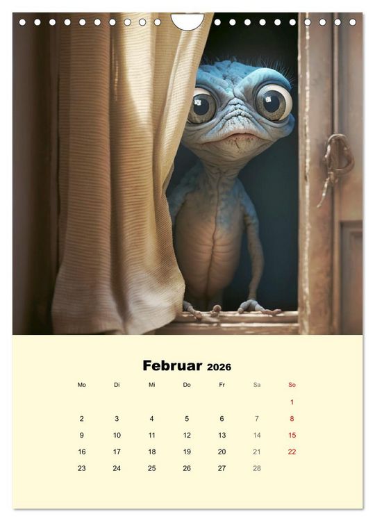Produktbild: Monsteralarm. Die Invasion der kleinen Qu&auml;lgeister (Wandkalender 2026 DIN A4 hoch), CALVENDO Monatskalender