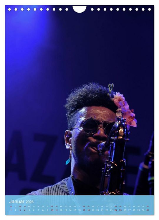 Produktbild: Jazz - Zwischen den T&ouml;nen (Wandkalender 2026 DIN A4 hoch), CALVENDO Monatskalender