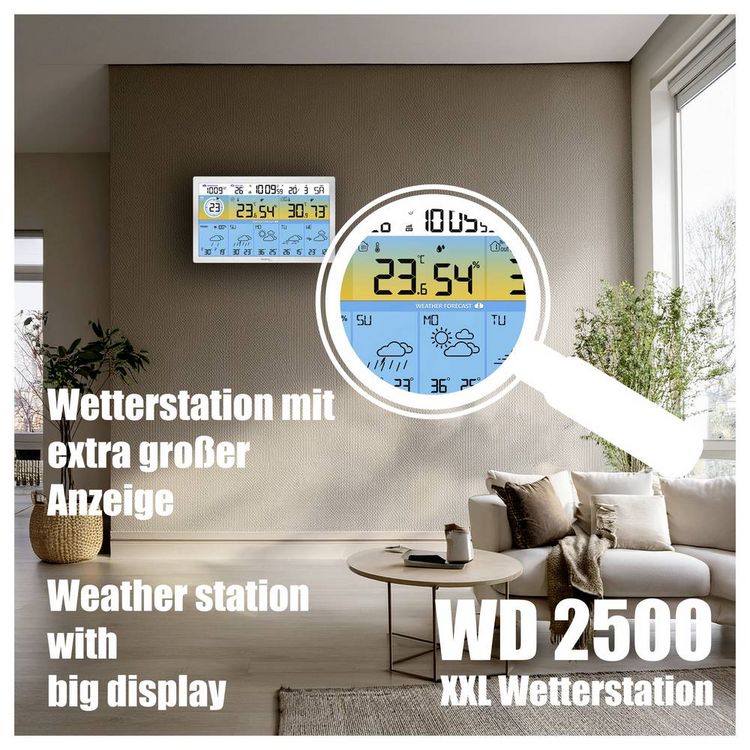 Produktbild: Techno Line WD2500 WD2500 Funk-Wetterstation Anzahl Sensoren max. 3