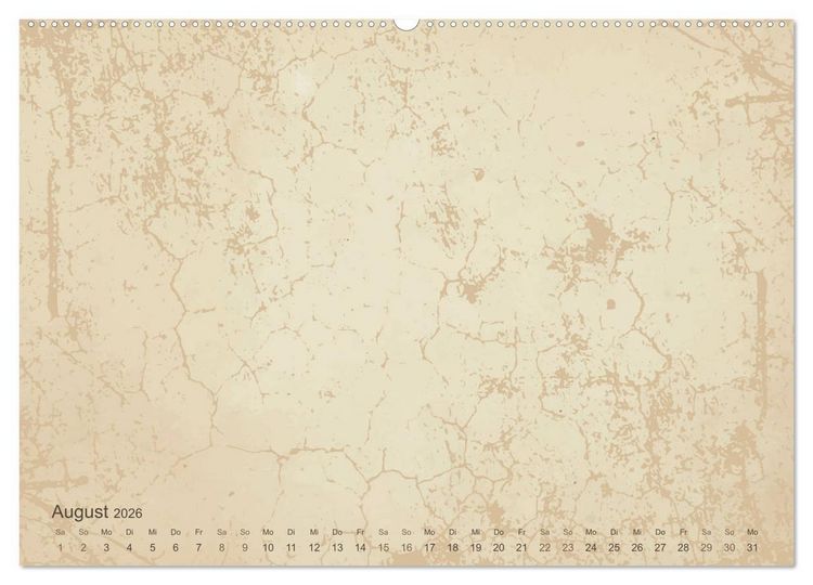 Produktbild: Vintage DIY Bastel-Kalender - Zum Selbstgestalten (Wandkalender 2026 DIN A2 quer), CALVENDO Monatskalender