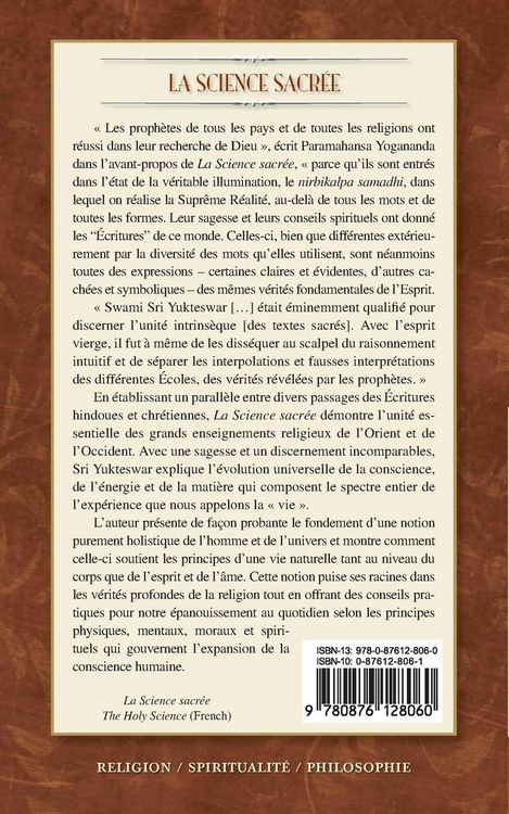 Produktbild: La Science Sacr&eacute;e (The Holy Science-French)