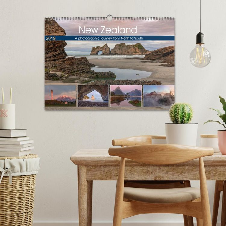 Produktbild: New Zealand, a photographic journey from North to South (Wall Calendar 2026 DIN A3 landscape), CALVENDO 12 Month Wall Calendar