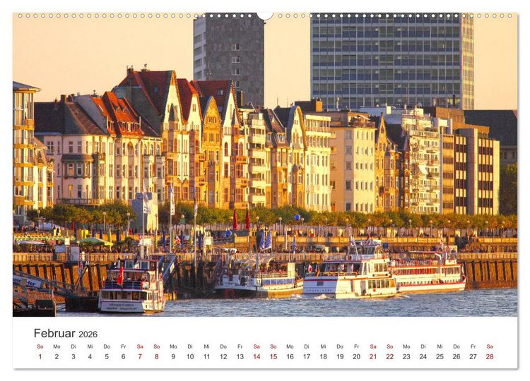 Produktbild: D&uuml;sseldorf - Tradition und Moderne am Rhein (hochwertiger Premium Wandkalender 2026 DIN A2 quer), Kunstdruck in Hochglanz