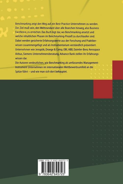 Produktbild: Benchmarking Der Weg zu Best Practice