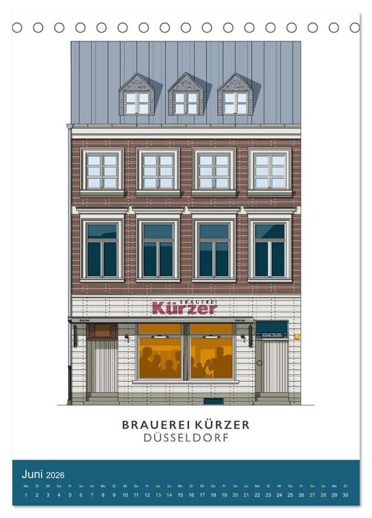 Produktbild: PROST! Bars und Kneipen in der D&uuml;sseldorfer Altstadt (Tischkalender 2026 DIN A5 hoch), CALVENDO Monatskalender