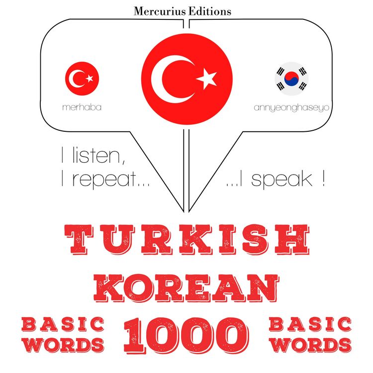 Produktbild: T&uuml;rk&ccedil;e - Korece: 1000 temel kelime