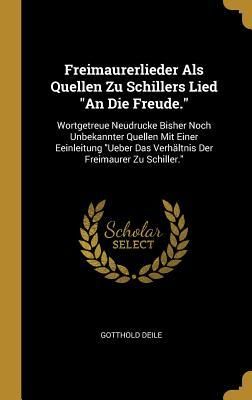 Produktbild: Freimaurerlieder Als Quellen Zu Schillers Lied "An Die Freude."