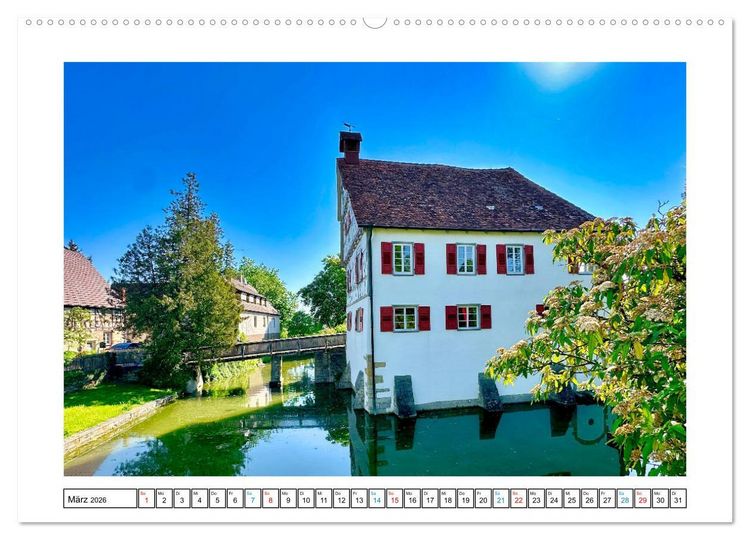 Produktbild: B&ouml;blingen und Sch&ouml;nbuch (hochwertiger Premium Wandkalender 2026 DIN A2 quer), Kunstdruck in Hochglanz