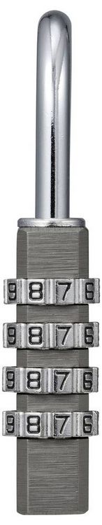 Produktbild: Sygonix SY-6932350 Vorh&auml;ngeschloss 40mm 4-Digit Titanium Grey Zahlenschloss