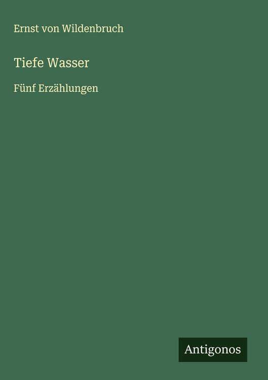 Produktbild: Tiefe Wasser
