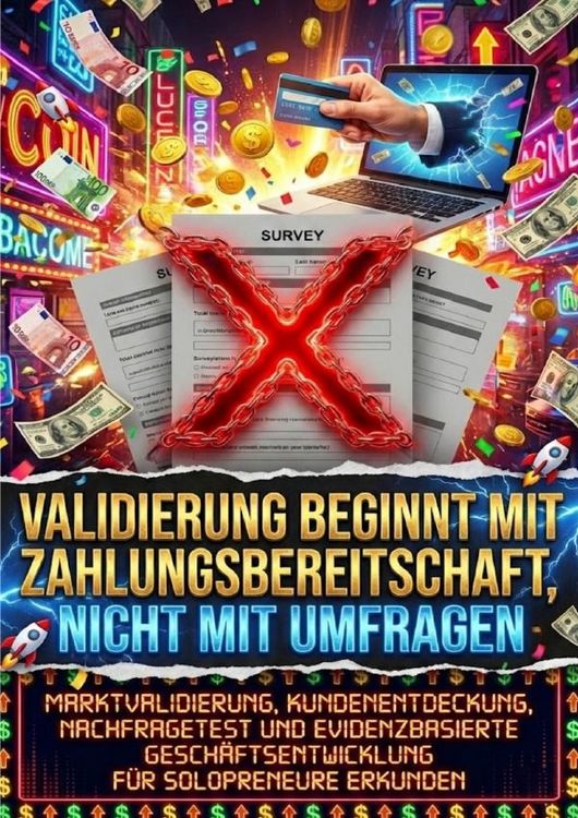 Produktbild: Validierung beginnt mit Zahlungsbereitschaft, nicht mit Umfragen
