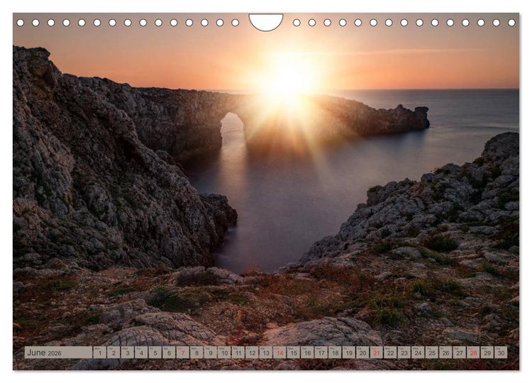 Produktbild: Menorca Untouched paradise in the Mediterranean Sea (Wall Calendar 2026 DIN A4 landscape), CALVENDO 12 Month Wall Calendar