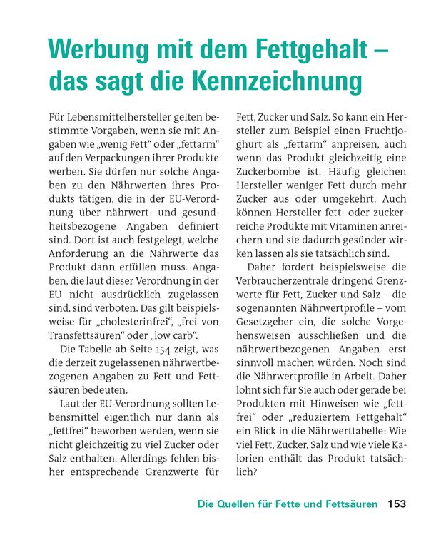 Produktbild: Fette und Fetts&auml;uren