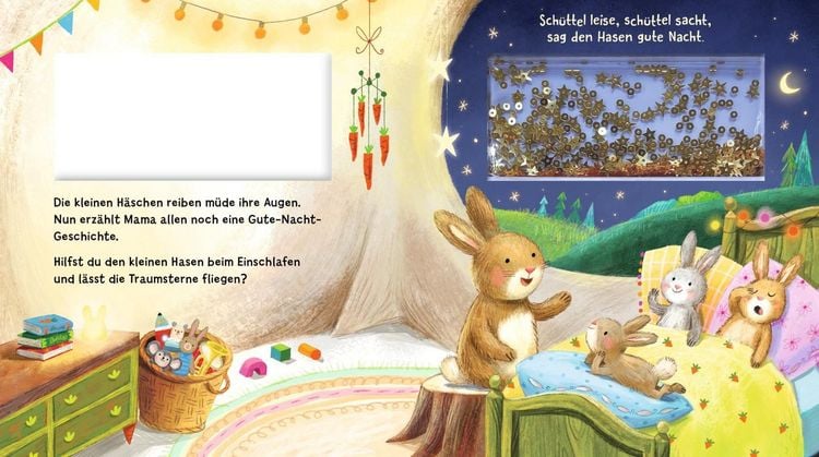 Produktbild: Sch&uuml;ttel-Pappe: Sch&uuml;ttel leise, sch&uuml;ttel sacht, sag den Tieren Gute Nacht!