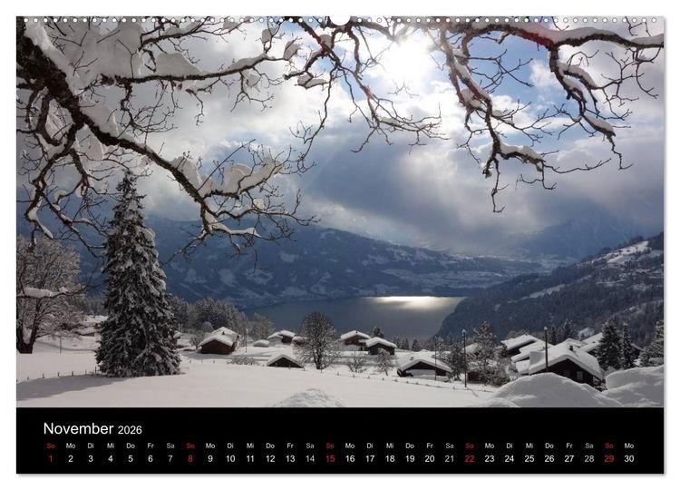 Produktbild: Berner Oberland (Wandkalender 2026 DIN A2 quer), CALVENDO Monatskalender