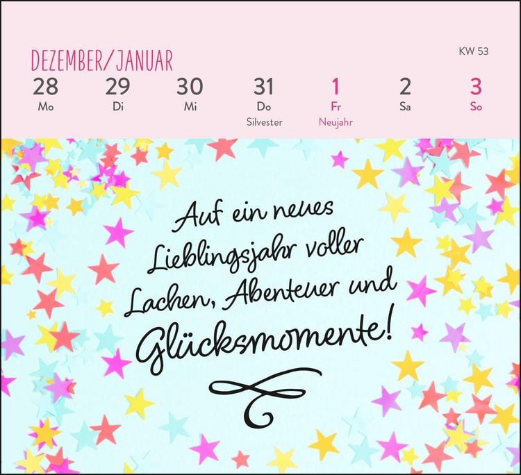 Produktbild: Mini-Wochenkalender 2027: Ein kleines L&auml;cheln f&uuml;r jeden Tag