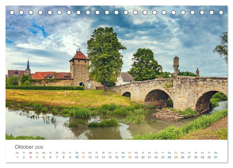 Produktbild: Oberfranken - Bayerns Norden (Tischkalender 2026 DIN A5 quer), CALVENDO Monatskalender