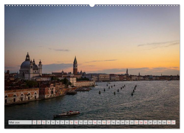 Produktbild: Wundervolles Venedig (hochwertiger Premium Wandkalender 2026 DIN A2 quer), Kunstdruck in Hochglanz