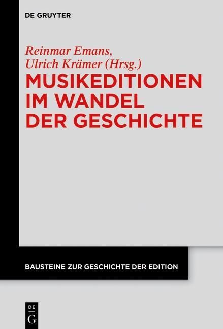 Produktbild: Musikeditionen im Wandel der Geschichte