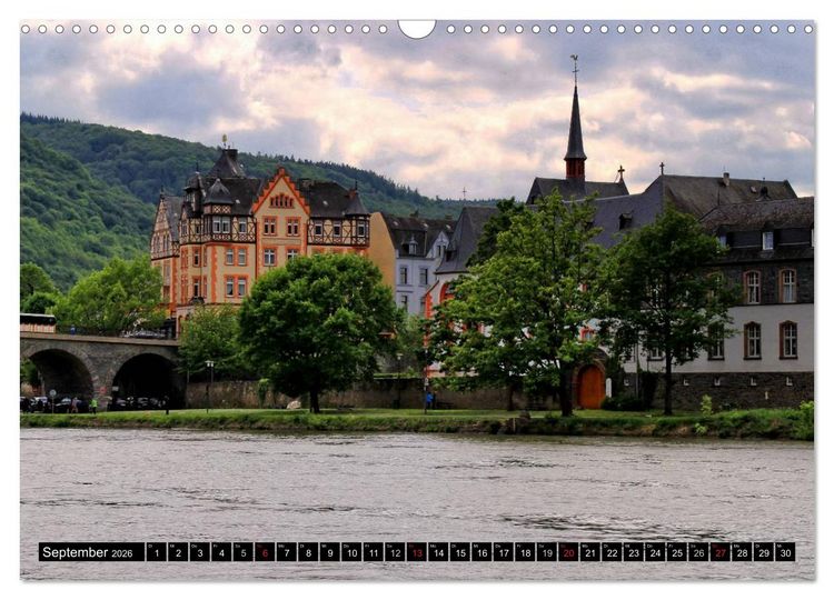 Produktbild: Der wundersch&ouml;nen Mosel entlang &ndash; Von Koblenz bis Trier (Wandkalender 2026 DIN A3 quer), CALVENDO Monatskalender