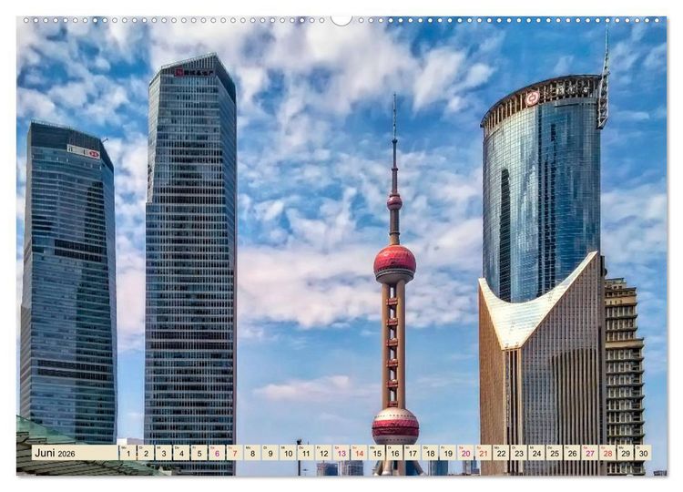 Produktbild: St&auml;dte der Welt - Shanghai (Wandkalender 2026 DIN A2 quer), CALVENDO Monatskalender