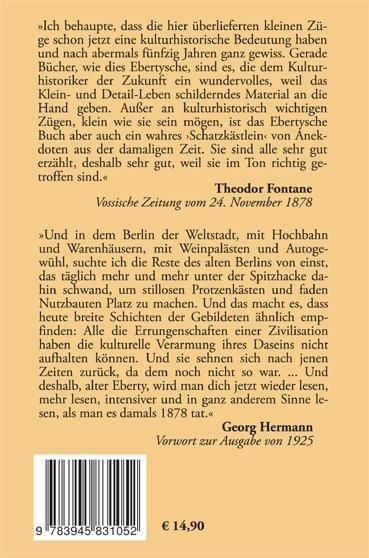 Produktbild: Jugenderinnerungen eines alten Berliners