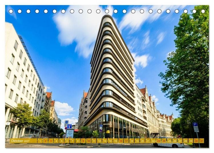 Produktbild: Ein Blick auf Leipzig (Tischkalender 2027 DIN A5 quer), CALVENDO Monatskalender