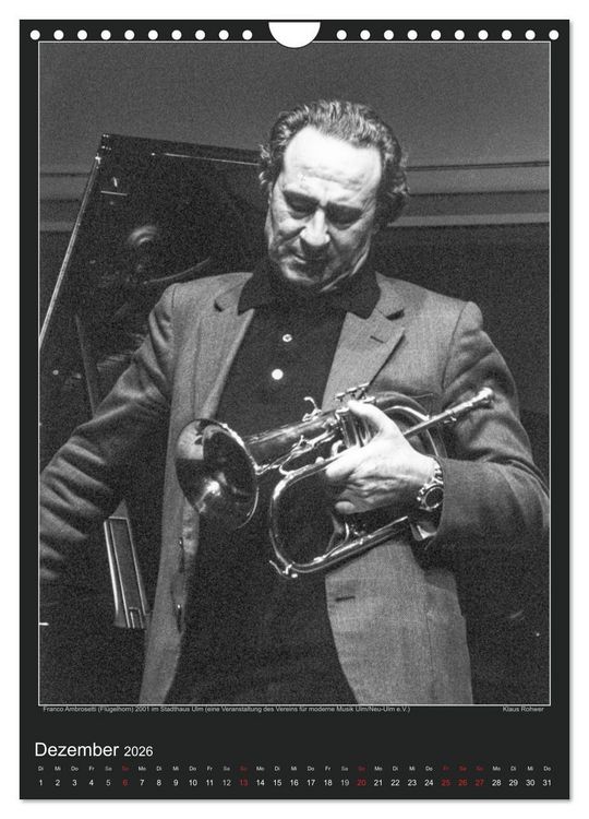 Produktbild: Jazz Moments (Wandkalender 2026 DIN A4 hoch), CALVENDO Monatskalender