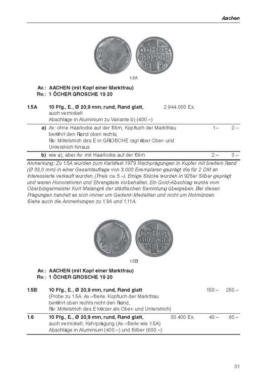 Produktbild: Die deutschen Notm&uuml;nzen