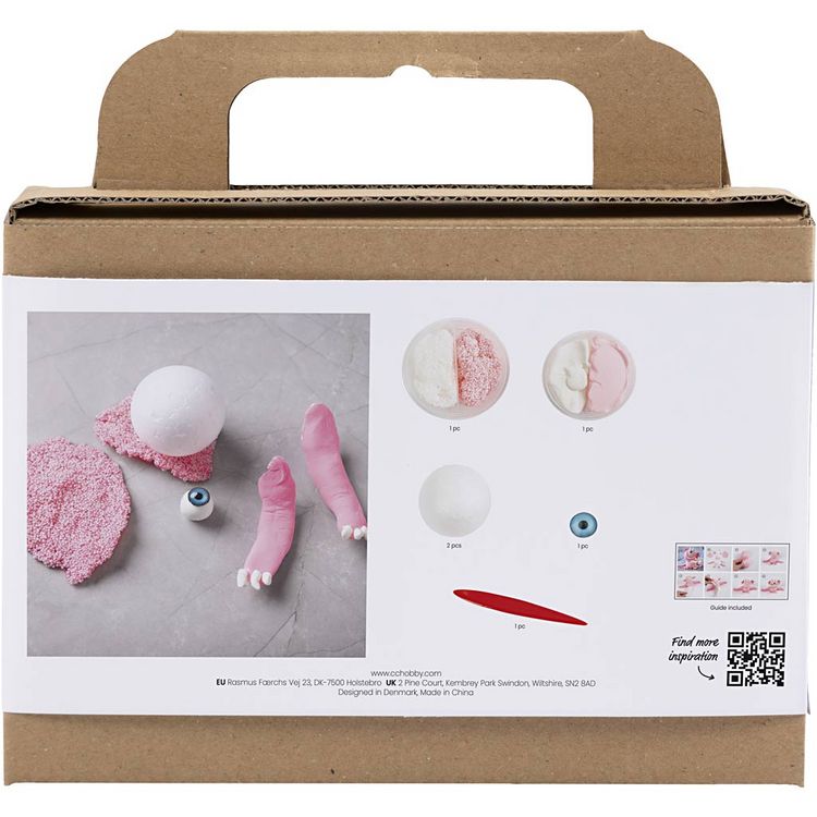 Produktbild: Creativ Company DIY Sets Modellieren Mini Kreativ Set Modellieren, Hellpink, Monster Sally, Kreativ Box