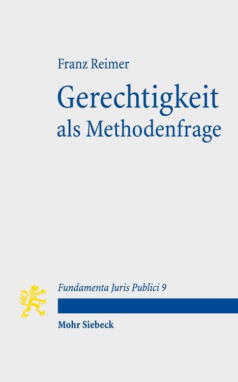 Produktbild: Gerechtigkeit als Methodenfrage