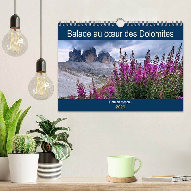 Produktbild: Balade au c&oelig;ur des Dolomites (Calendrier mural 2026 DIN A4 vertical), CALVENDO calendrier mensuel