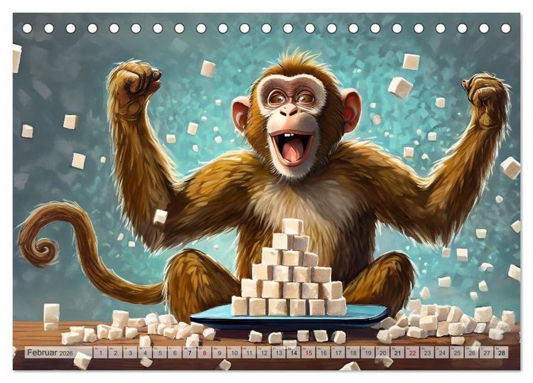 Produktbild: Tierische Metaphern (Tischkalender 2026 DIN A5 quer), CALVENDO Monatskalender
