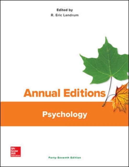 Produktbild: Annual Editions Psychology 47/