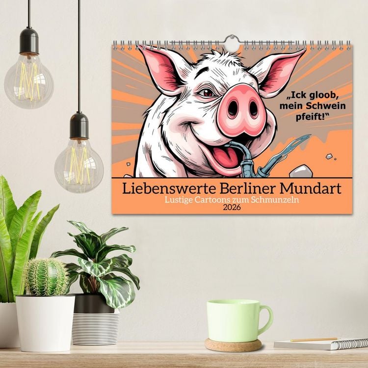 Produktbild: Liebenswerte Berliner Mundart (Wandkalender 2026 DIN A4 quer), CALVENDO Monatskalender