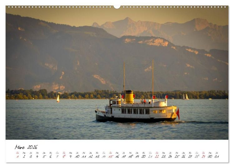 Produktbild: Unterwegs am Bodensee (hochwertiger Premium Wandkalender 2026 DIN A2 quer), Kunstdruck in Hochglanz