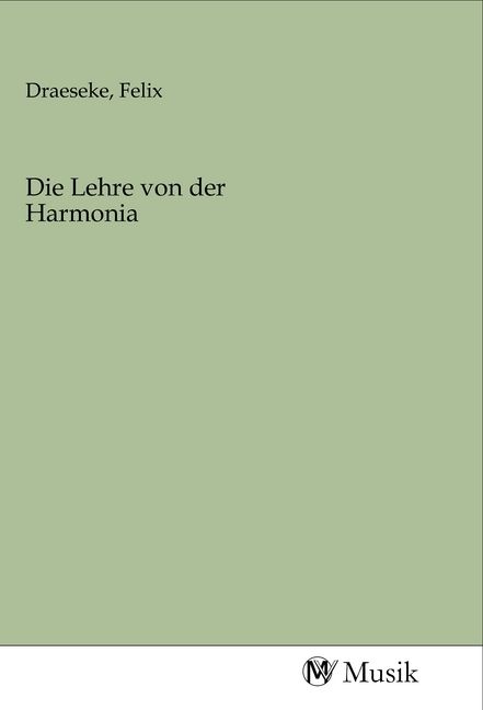 Produktbild: Die Lehre von der Harmonia