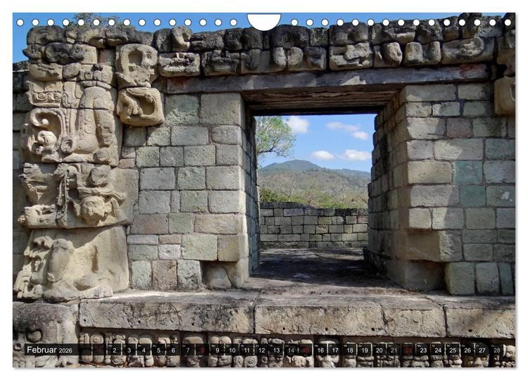 Produktbild: Von Mayas und Azteken - Mexiko, Guatemala und Honduras (Wandkalender 2026 DIN A4 quer), CALVENDO Monatskalender