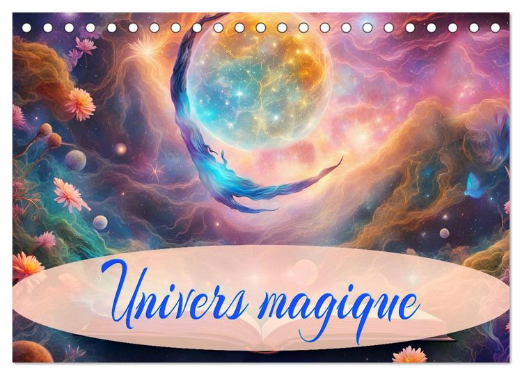 Produktbild: Univers magique (Calendrier de bureau 2026 DIN A5 vertical), CALVENDO calendrier mensuel