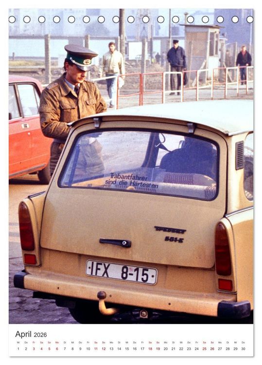 Produktbild: Auto-Land DDR - Trabant und Wartburg (Tischkalender 2026 DIN A5 hoch), CALVENDO Monatskalender