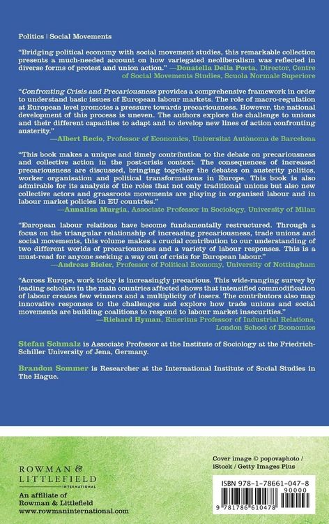 Produktbild: Confronting Crisis and Precariousness