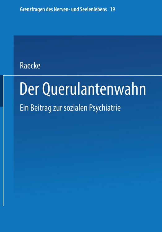 Produktbild: Der Querulantenwahn