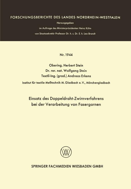 Produktbild: Einsatz des Doppeldraht-Zwirnverfahrens bei der Verarbeitung von Fasergarnen