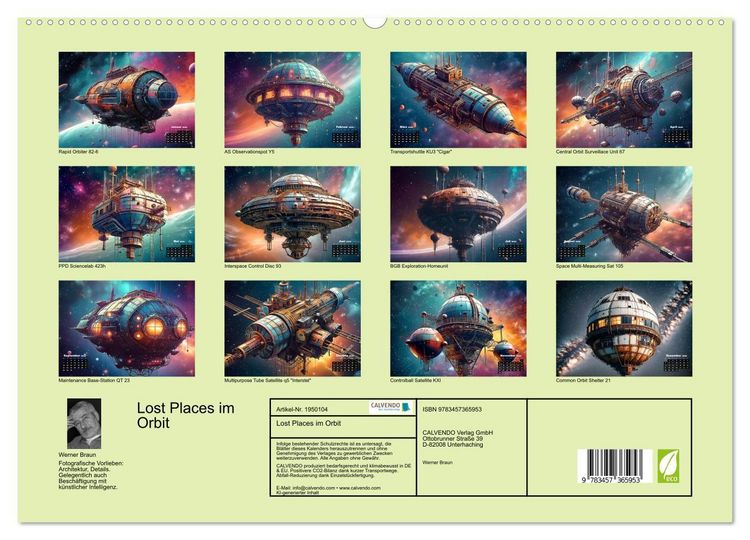 Produktbild: Lost Places im Orbit (hochwertiger Premium Wandkalender 2026 DIN A2 quer), Kunstdruck in Hochglanz