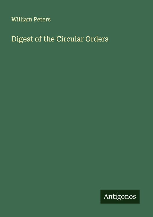 Produktbild: Digest of the Circular Orders