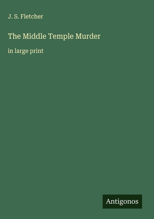 Produktbild: The Middle Temple Murder