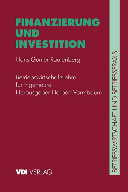 Produktbild: Finanzierung und Investition
